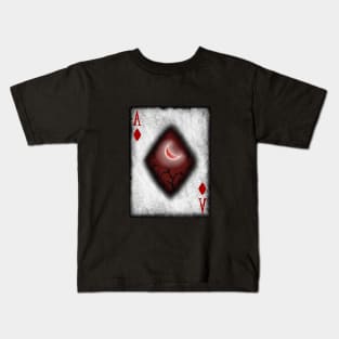 Ace of Diamonds with Moon Kids T-Shirt